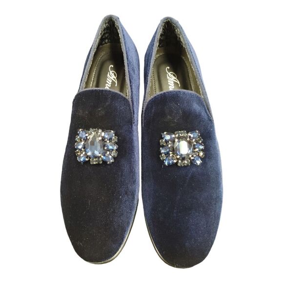 MEN'S AMALI VELVET SLIP ON LOAFER WITH JEWELED BIT & MATCHING PIPING. TIAGO OO2. - Picture 4 of 7
